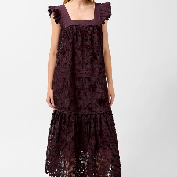FARM Rio Dresses & Skirts - Farm Rio square neck lace maxi dress